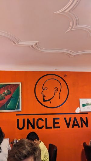 Mural (likeness of the owner) at Uncle Van - Steingasse in Salzburg