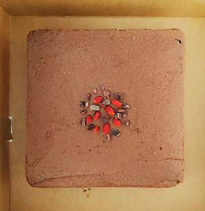 Chocolate millet cake at Hello Vegans in Cork