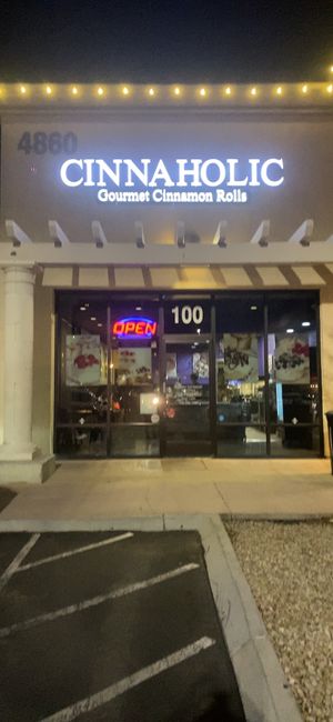 Store front  #Veganuary at Cinnaholic - Blue Diamond in Las Vegas