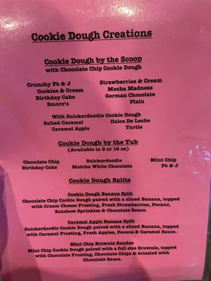 Menu   at Cinnaholic - Blue Diamond in Las Vegas