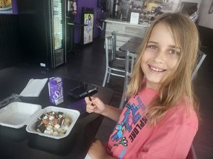 Dining in! Build your own roll! at Cinnaholic in Pearland