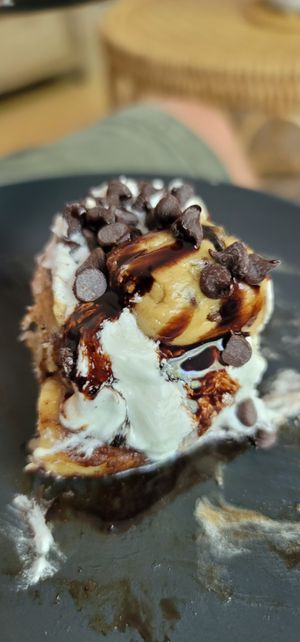 The Cookie Monster!!!!🤩💚 at Cinnaholic - 82nd Ave in Edmonton