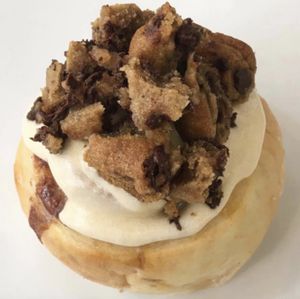 Caramel Frosting & Chocolate Chip Cookie Bites! at Cinnaholic - 82nd Ave in Edmonton