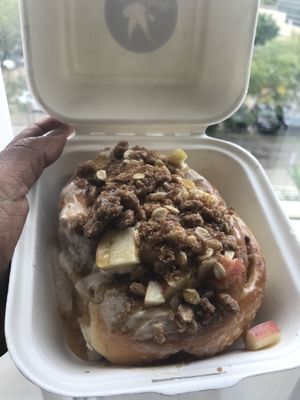 Apple cinnamon bun at Cinnaholic - 82nd Ave in Edmonton