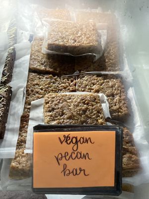 Vegan pecan bar  at Craft Kafe - Down Town in St Petersburg