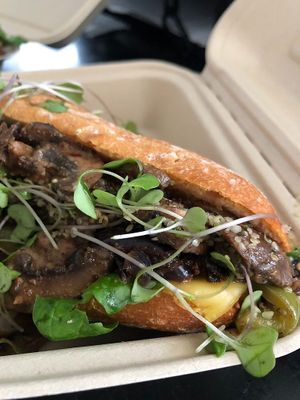 Philly Cheese Steak Baguette at Bistro Vie in Ancaster