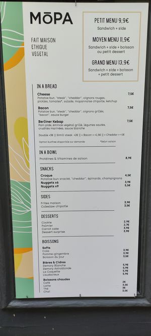 NeW menu at Mōpa in Paris