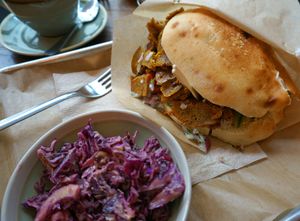 Berliner Kebap + Coleslaw at Mōpa in Paris