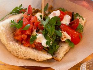 Berliner kebab  at Mōpa in Paris