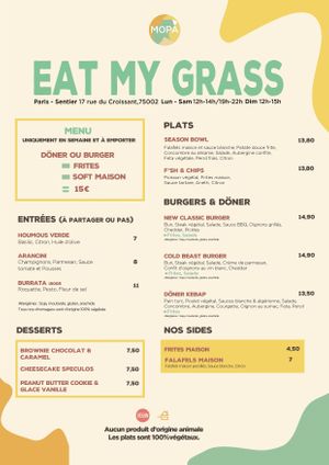 MENU at Mōpa in Paris