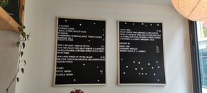 Menu at Mōpa in Paris