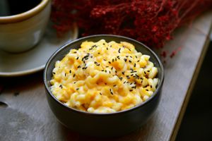 Mac and cheese Butternut & Tomates séchées at Mōpa in Paris