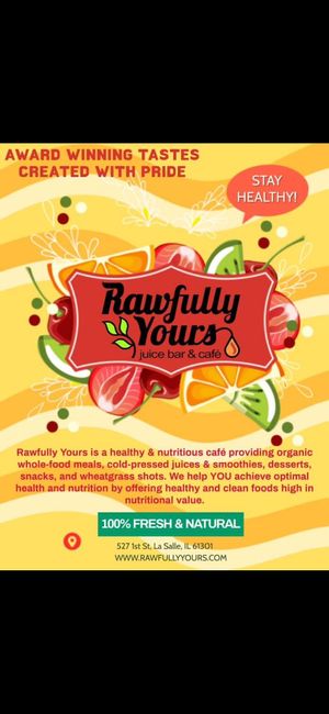 We offer something for everyone! 💚💚💚💚 at Rawfully Yours Juice Bar & Cafe in Lasalle