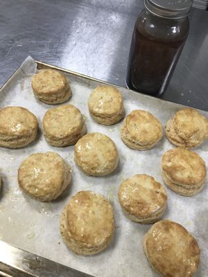 Fresh baked Vegan Bread drizzled in Vegan Butter
 at Rawfully Yours Juice Bar & Cafe in Lasalle