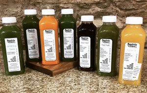 Cold-Pressed Juices juiced on site with Whole-foods at Rawfully Yours Juice Bar & Cafe in Lasalle