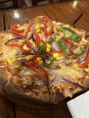 Cauli jerk pizza!  at The Tap Room in St John