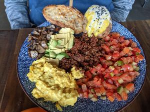 Big breakfast at Lisica Cafe in Maribyrnong