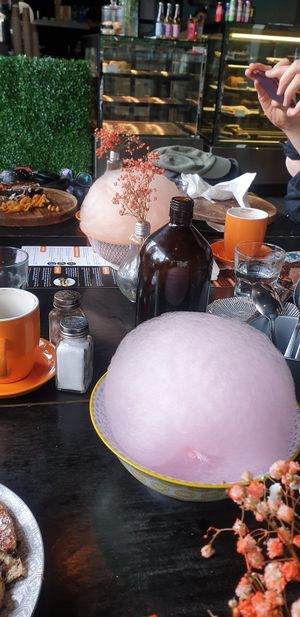 Fairy floss at Lisica Cafe in Maribyrnong