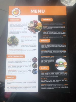 Best menu ever! at Lisica Cafe in Maribyrnong