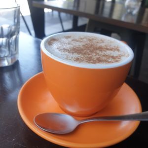 Fresh Chai latte: made with fresh spices not a premix at Lisica Cafe in Maribyrnong