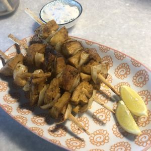 Chickn Skewers at Lisica Cafe in Maribyrnong