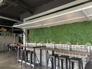 Bar stools at Lisica Cafe in Maribyrnong