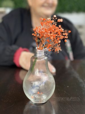 Table decoration at Lisica Cafe in Maribyrnong