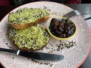 Avo toast  at Lisica Cafe in Maribyrnong