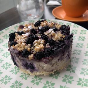 Blueberry cheesecake  at Lisica Cafe in Maribyrnong