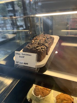 Zucchini slice at Lisica Cafe in Maribyrnong