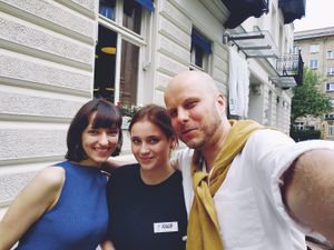 Selfie with that waitress :) at Uki Green in Warsaw