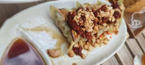 Spicy gyozas at Uki Green in Warsaw