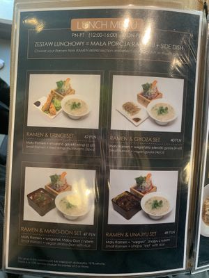Lunch menu  at Uki Green in Warsaw
