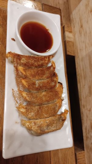 Gyozas at Uki Green in Warsaw