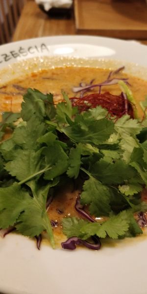 Laksa Miso ramen at Uki Green in Warsaw