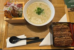 Eel and ramen  at Uki Green in Warsaw