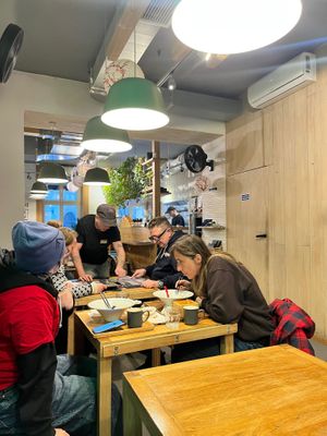 Interior. The place got crowded during the last hour of lunch on a Monday. at Uki Green in Warsaw