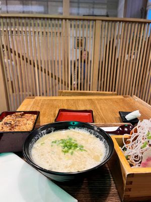 Lunch special: Ramen + Unajyu set for 55 PLN. at Uki Green in Warsaw