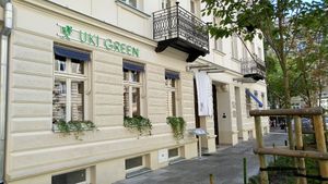 outside at Uki Green in Warsaw