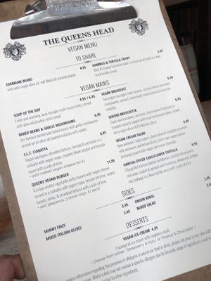 So much choice!  at The Queens Head in Farnham