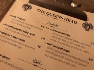 Amazing new Vegan menu from the lovely Rose and Owen at The Queens Head in Farnham