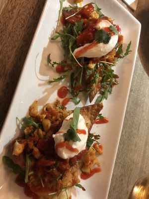 Sriracha spicy at The Queens Head in Farnham