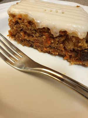 wow!  carrot cake so good at Follow Your Heart Market & Cafe in Canoga Park
