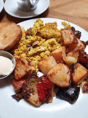scramble at Follow Your Heart Market & Cafe in Canoga Park