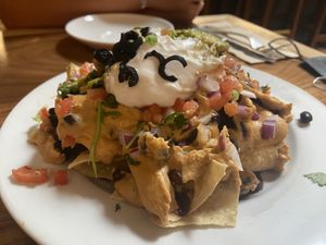Vegan nachos  at Follow Your Heart Market & Cafe in Canoga Park