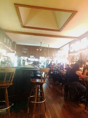 The restaurant seating area at Follow Your Heart Market & Cafe in Canoga Park