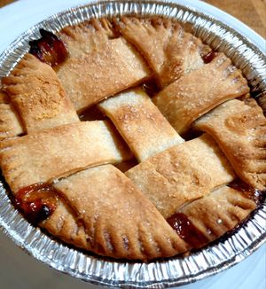 peach pie nice! at Follow Your Heart Market & Cafe in Canoga Park