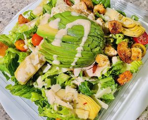 Caesar salad  at Follow Your Heart Market & Cafe in Canoga Park