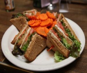 Club Sandwich: The Classic Triple Decker at Follow Your Heart Market & Cafe in Canoga Park