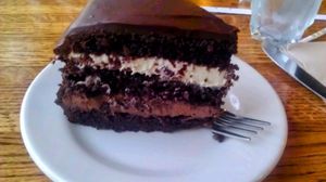 Chocolate cake at Follow Your Heart Market & Cafe in Canoga Park